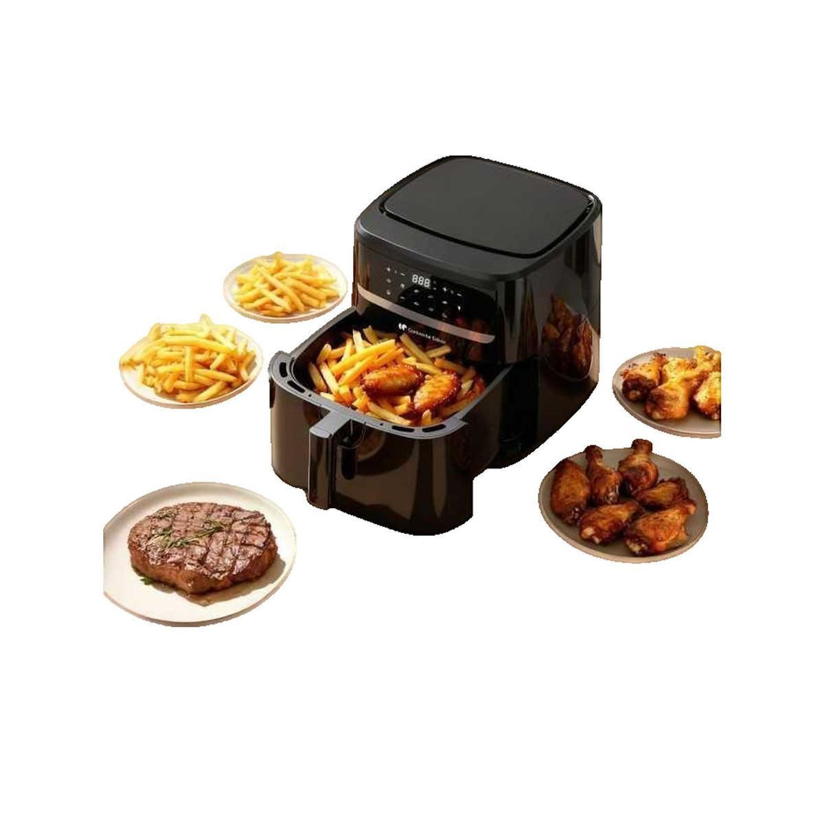 CONTINENTAL EDISON Friteuse à air Continental Edison 3701542104771 9,2 L noire