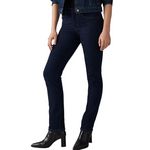 Levi's Jean 724  Brut Femme Levi's  High Rise Straight   W25. Coloris disponibles : Bleu