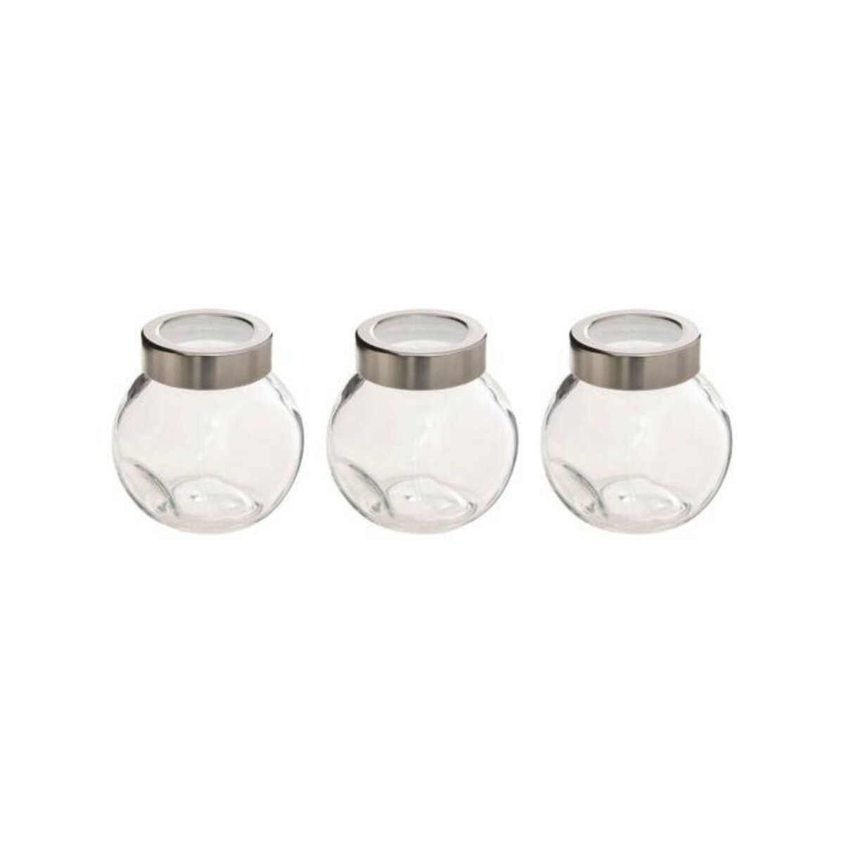 FIVE Lot de 3 Bocaux à Épices  Miro  8cm Transparent