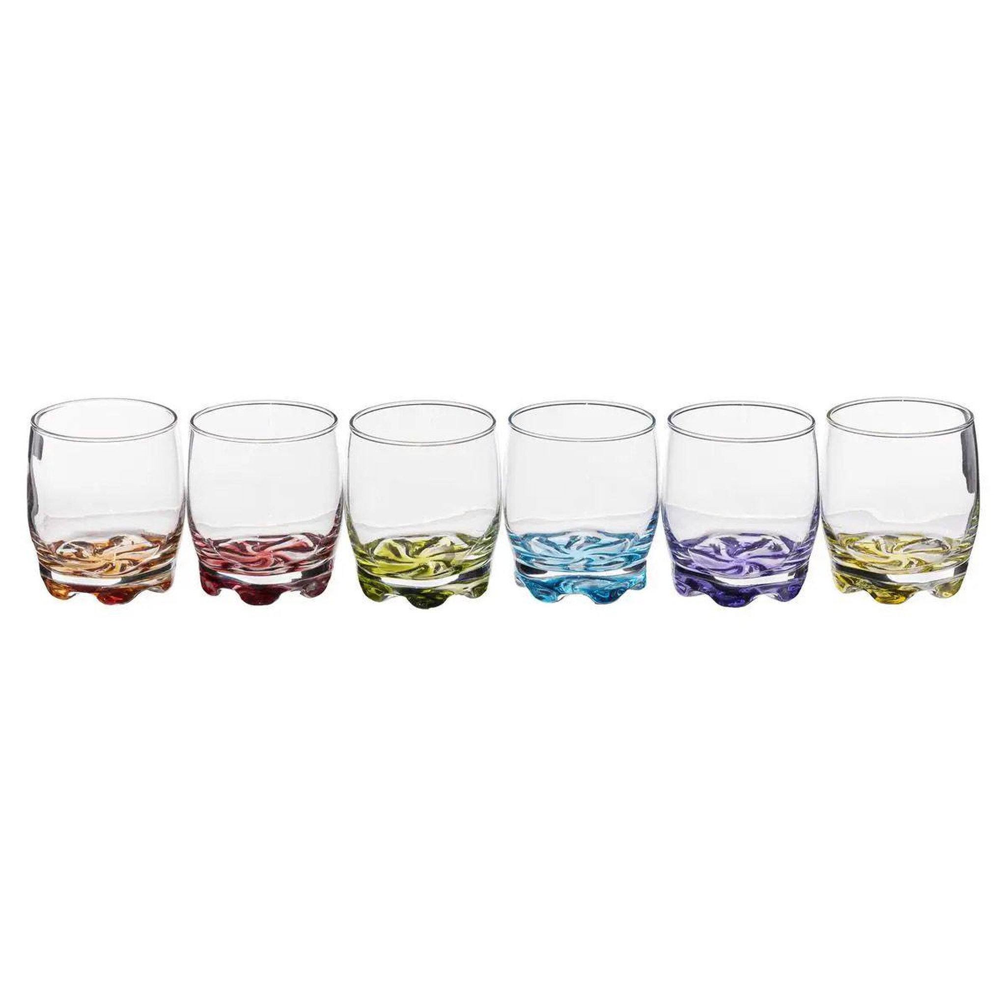 Voir la diapositive 2 : SECRET DE GOURMET Lot de 6 verres à eau  tino  31cl multicolore