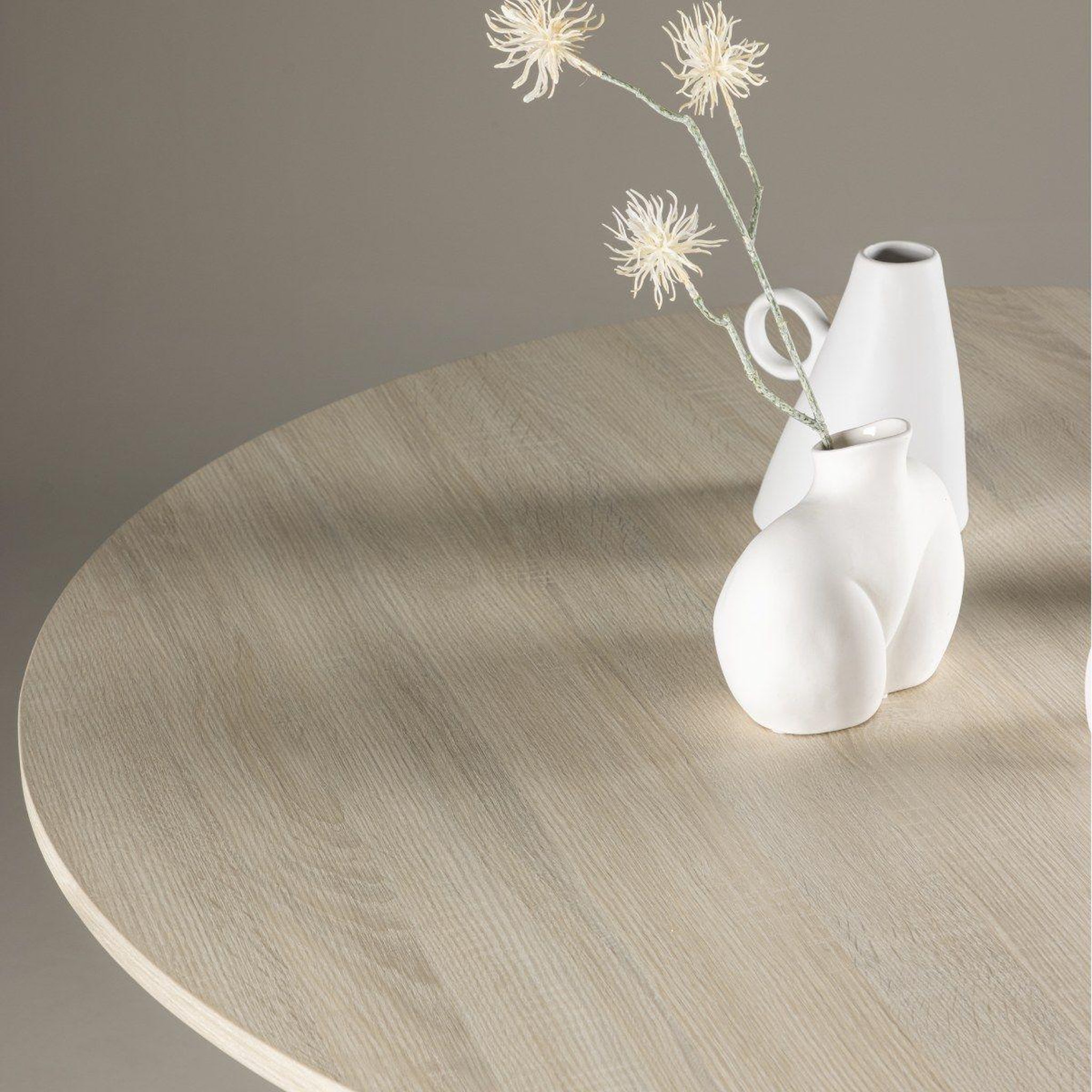 Voir la diapositive 5 : Paris Prix Table à manger ronde  lanzo  120cm naturel