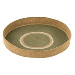 Paris Prix Plateau de Service en Jonc  Cercles  50cm Vert