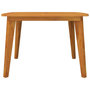 Voir la diapositive 3 : VIDAXL Table de jardin 110x110x75 cm Bois d'acacia solide