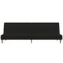 Voir la diapositive 5 : VIDAXL Canape-lit a 2 places noir tissu