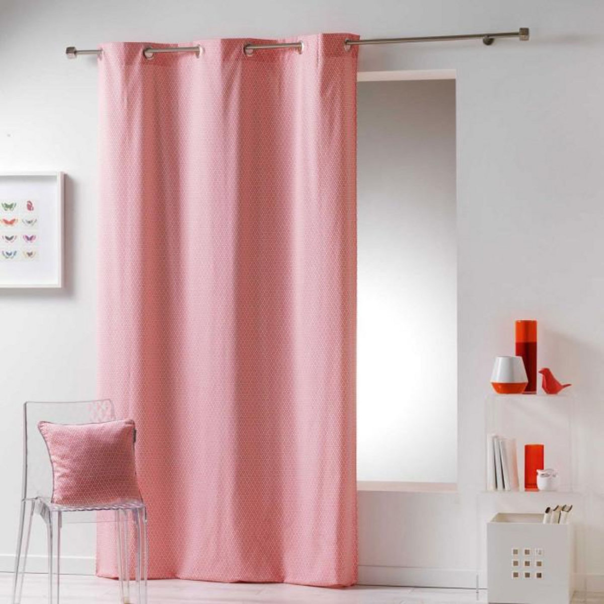 Paris Prix Rideau Imprimé  Galactic  140x240cm Corail