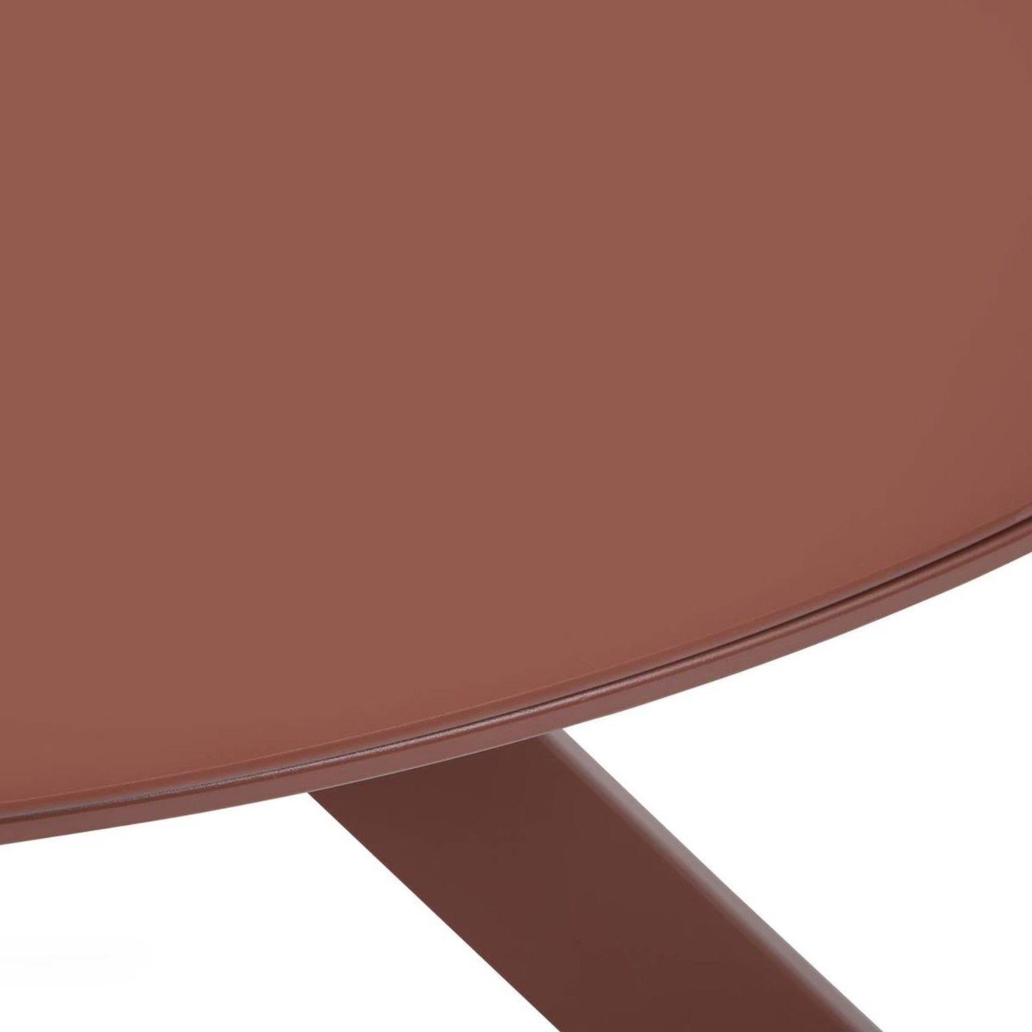Voir la diapositive 5 : HESPERIDE Table de jardin ronde en aluminium 6 places oryon