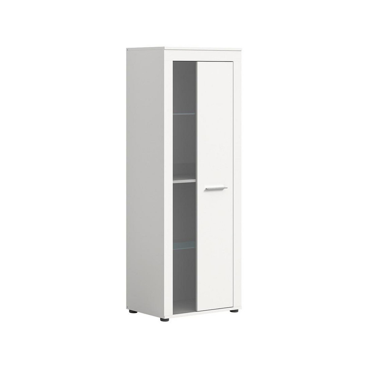 BEST MOBILIER Stafford - vitrine - blanc - 2 portes - 60x159 cm