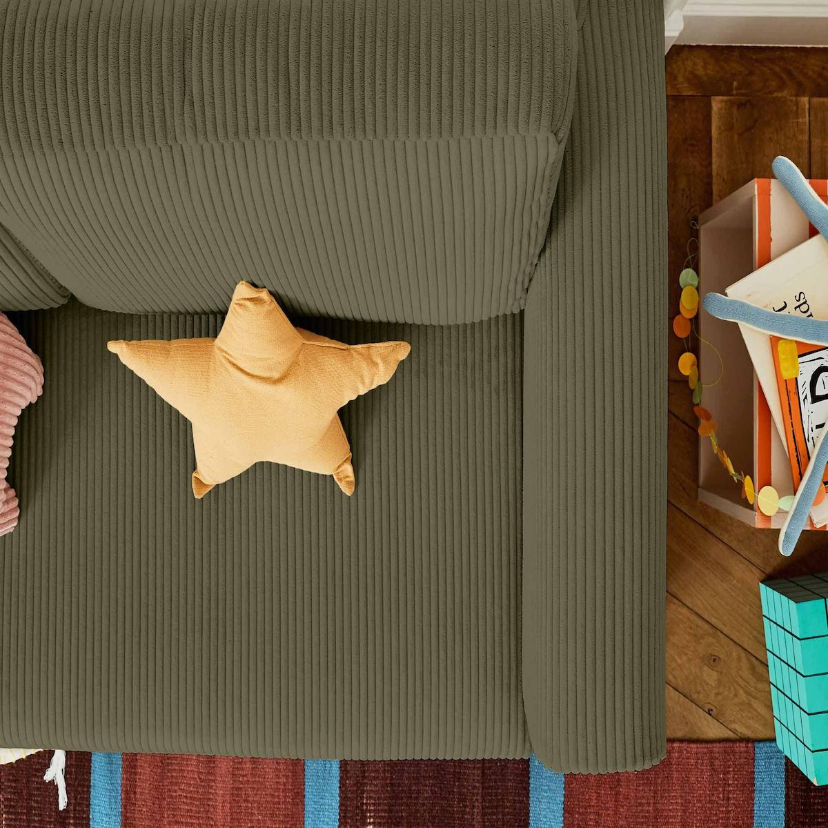 BEST MOBILIER Marilia - canapé 2 places - convertible déplimousse - en velours côtelé