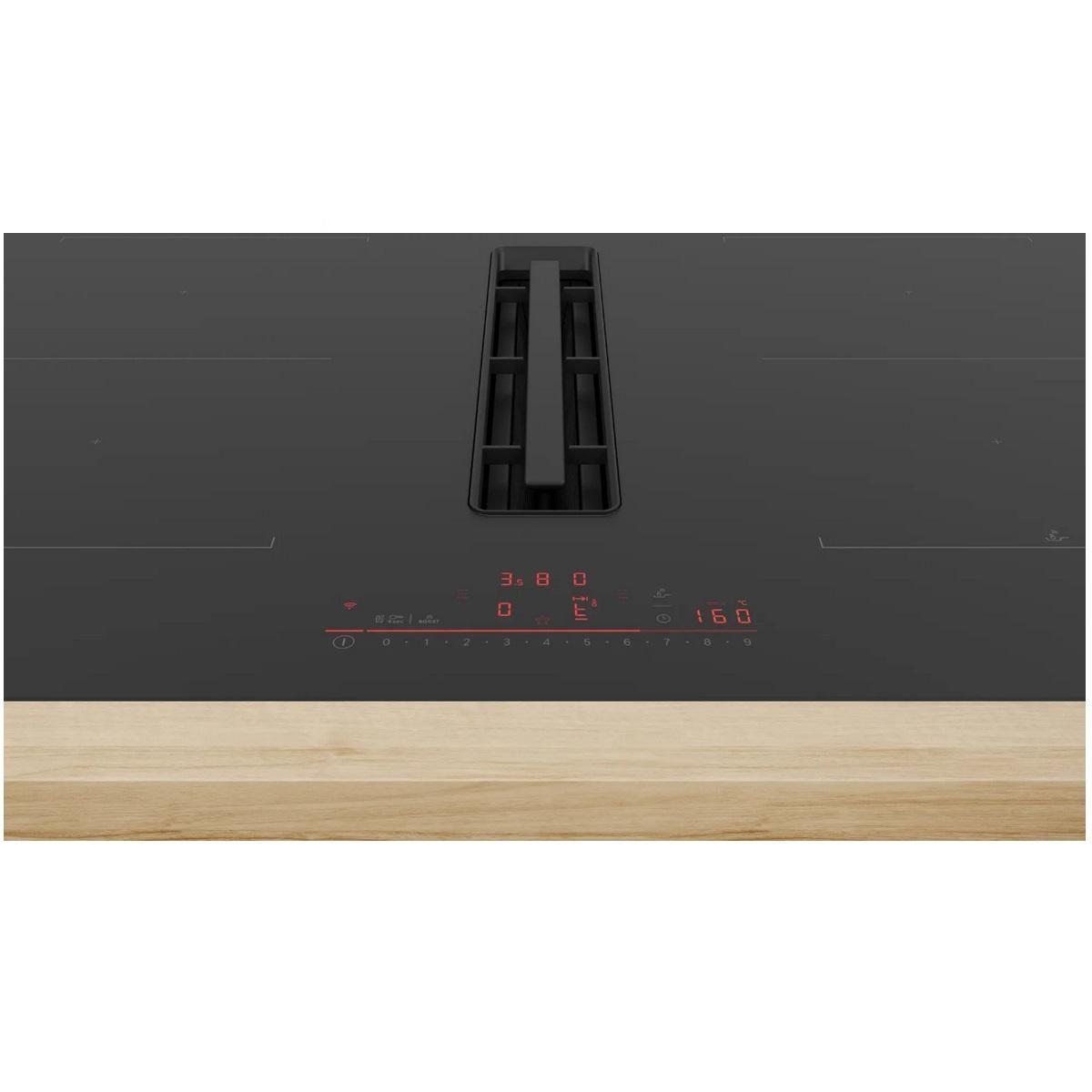 BOSCH Table de cuisson aspirante induction 4 feux 7400w noir - PVQ811H26E