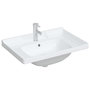 Voir la diapositive 3 : VIDAXL Evier de salle de bain blanc 71x48x23cm rectangulaire ceramique