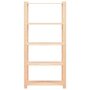 Voir la diapositive 4 : VIDAXL Etageres de rangement a 5 niveaux 5 pcs 80x38x170 cm Pin 250 kg