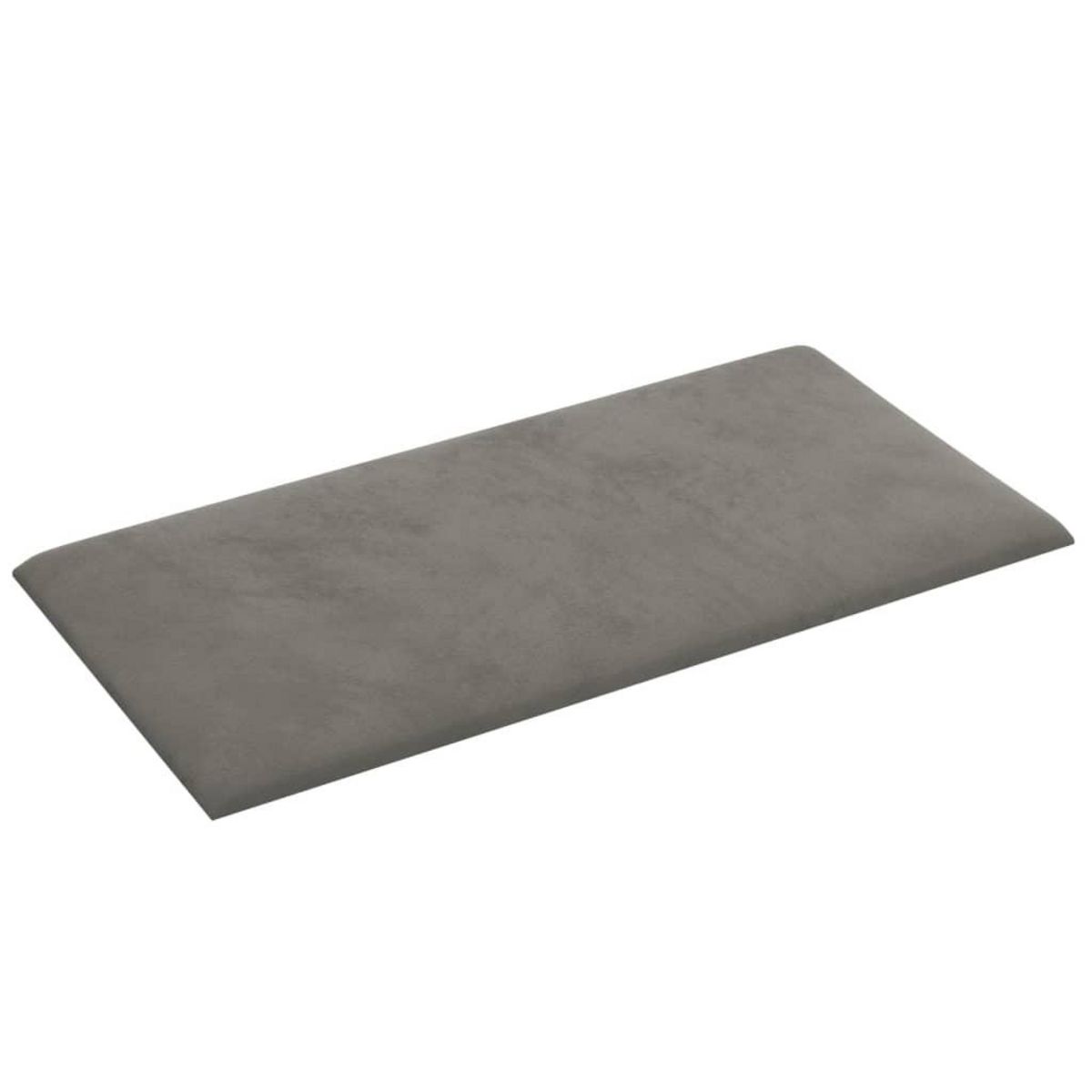 VIDAXL Panneaux muraux 12 pcs Gris clair 30x15 cm Velours 0,54 m²