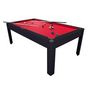 Voir la diapositive 3 : PLAY4FUN Billard Américain AMBIANCE 7Ft - 226,5 x 126,5 x 80 cm avec accessoires et plateau dînatoire - Couleur Noir