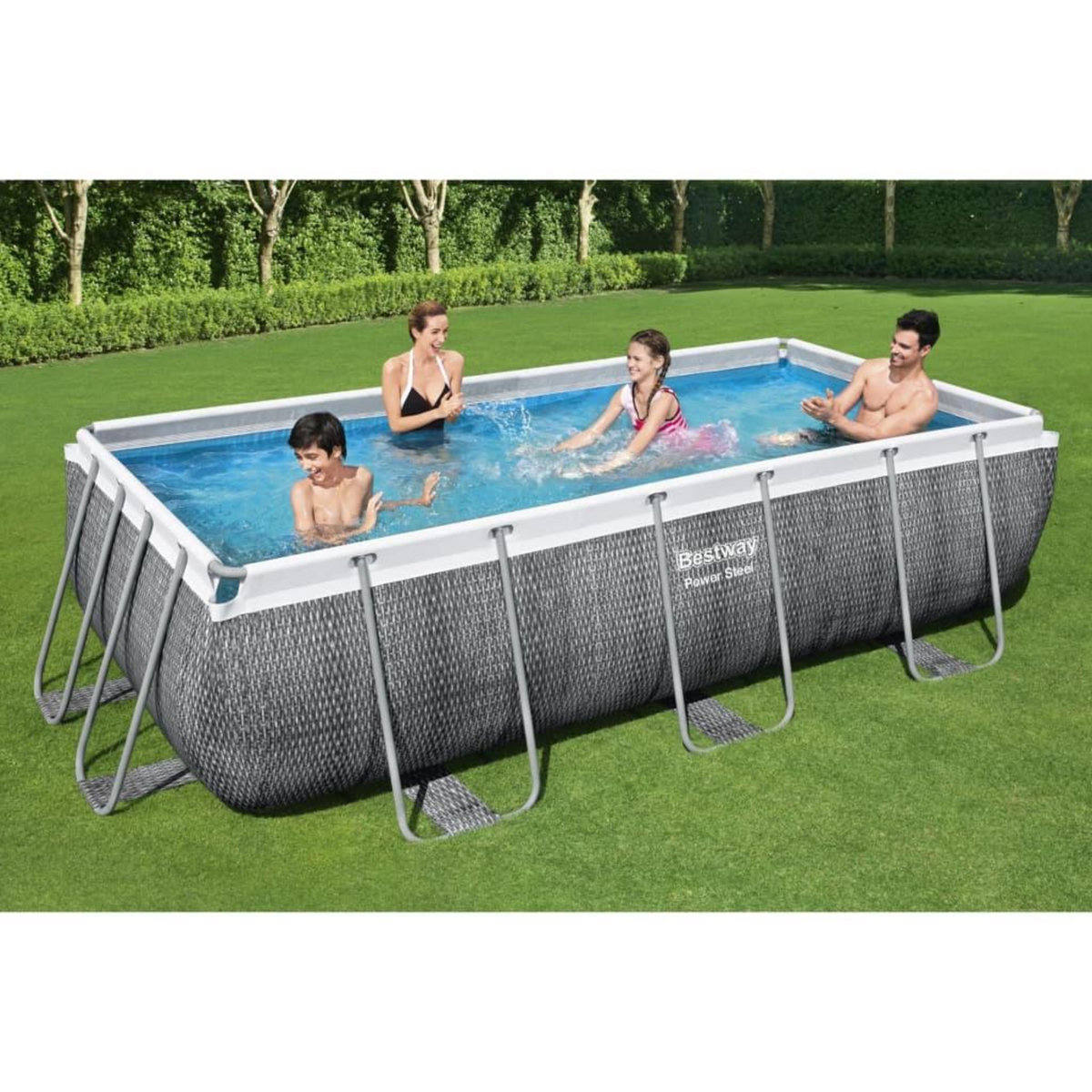 BESTWAY Bestway Ensemble de piscine Power Steel 404x201x100 cm