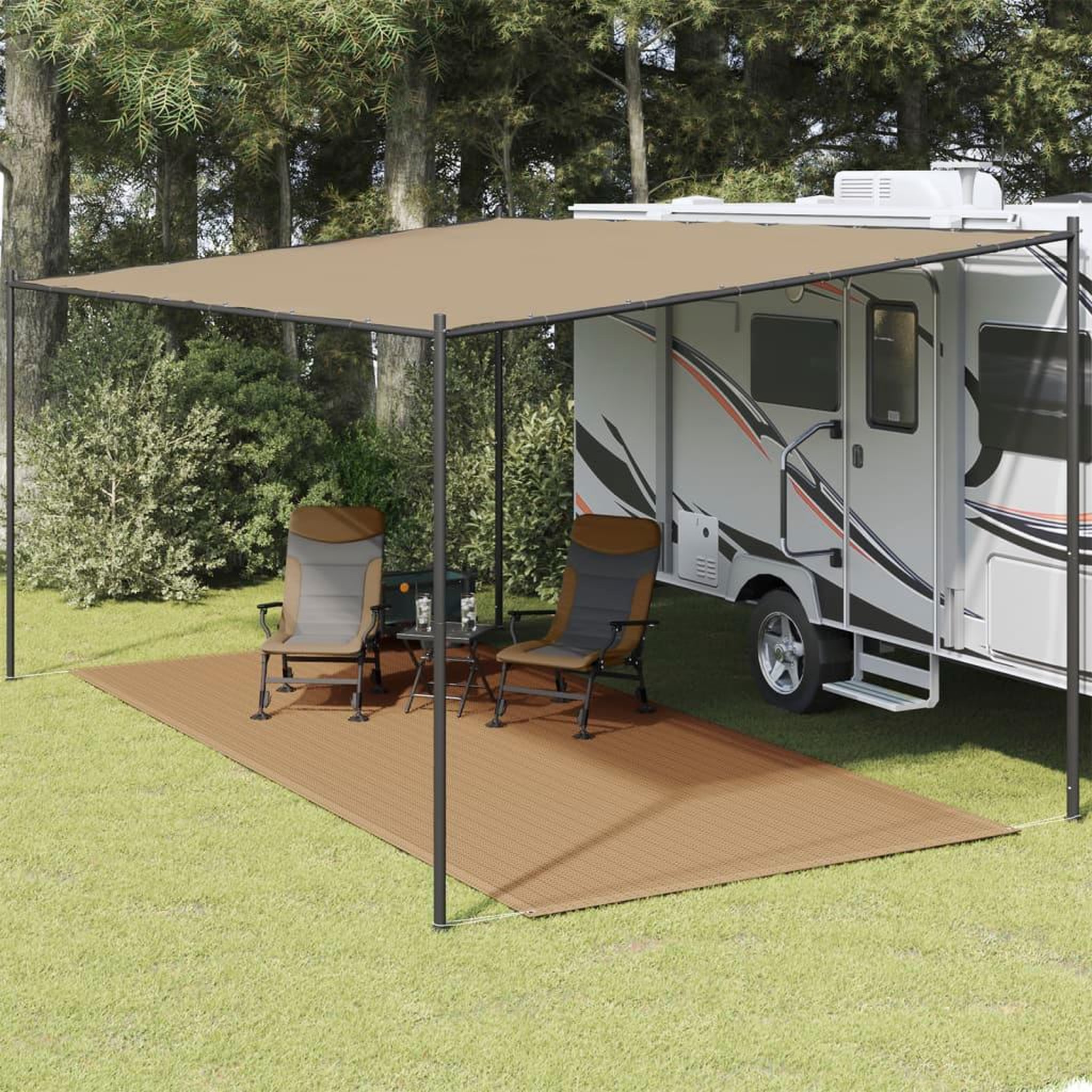 Voir la diapositive 1 : VIDAXL Tapis de tente 250x600 cm Taupe