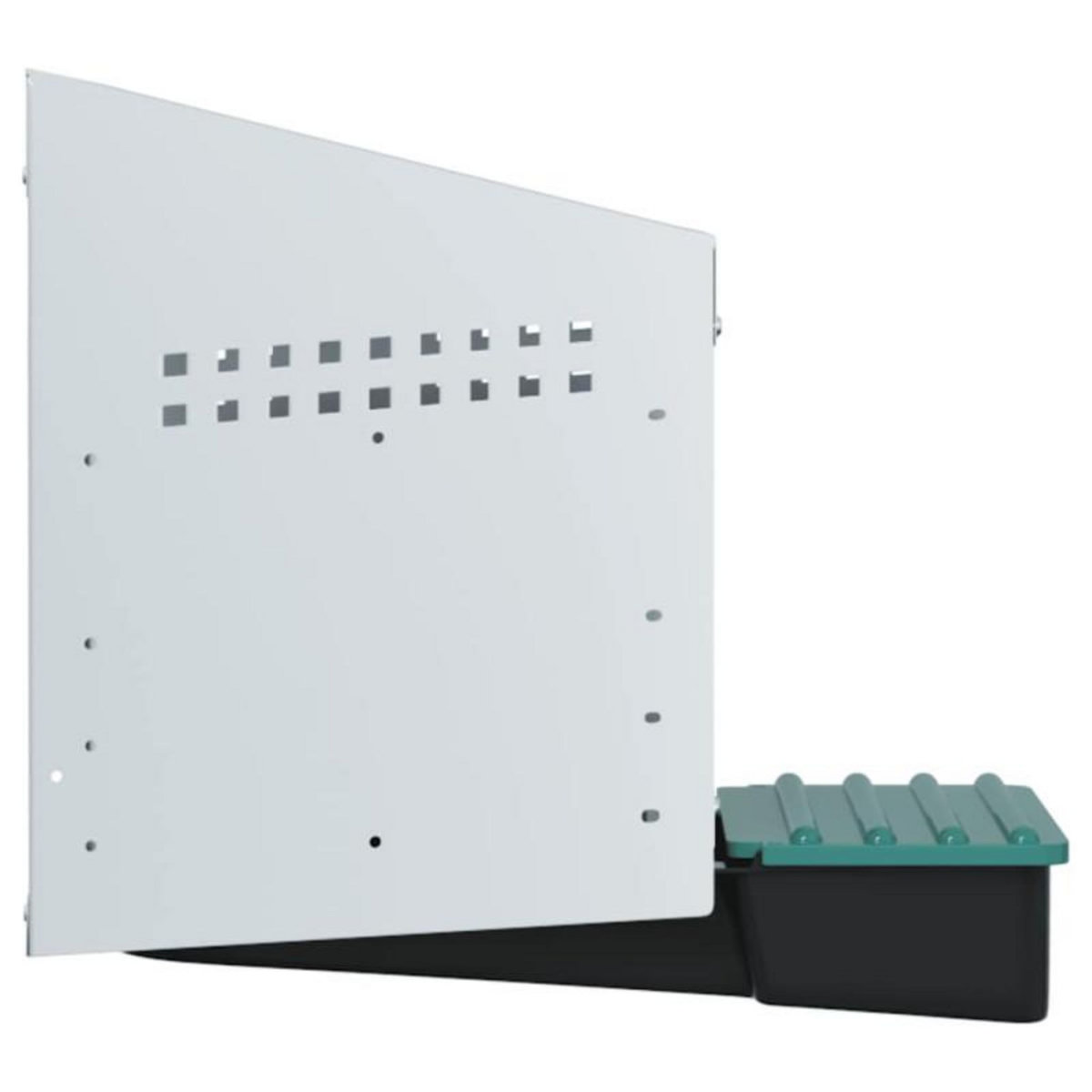 VIDAXL Nichoir à poules1 compartiment, fixation murale, acier galvanisé