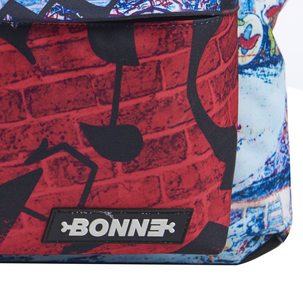 Bonne Sac à dos 1 compartiment multicolore motif imprime tag
