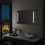 Voir la diapositive 1 : VIDAXL Miroir mural a LED pour salle de bains 100x60 cm