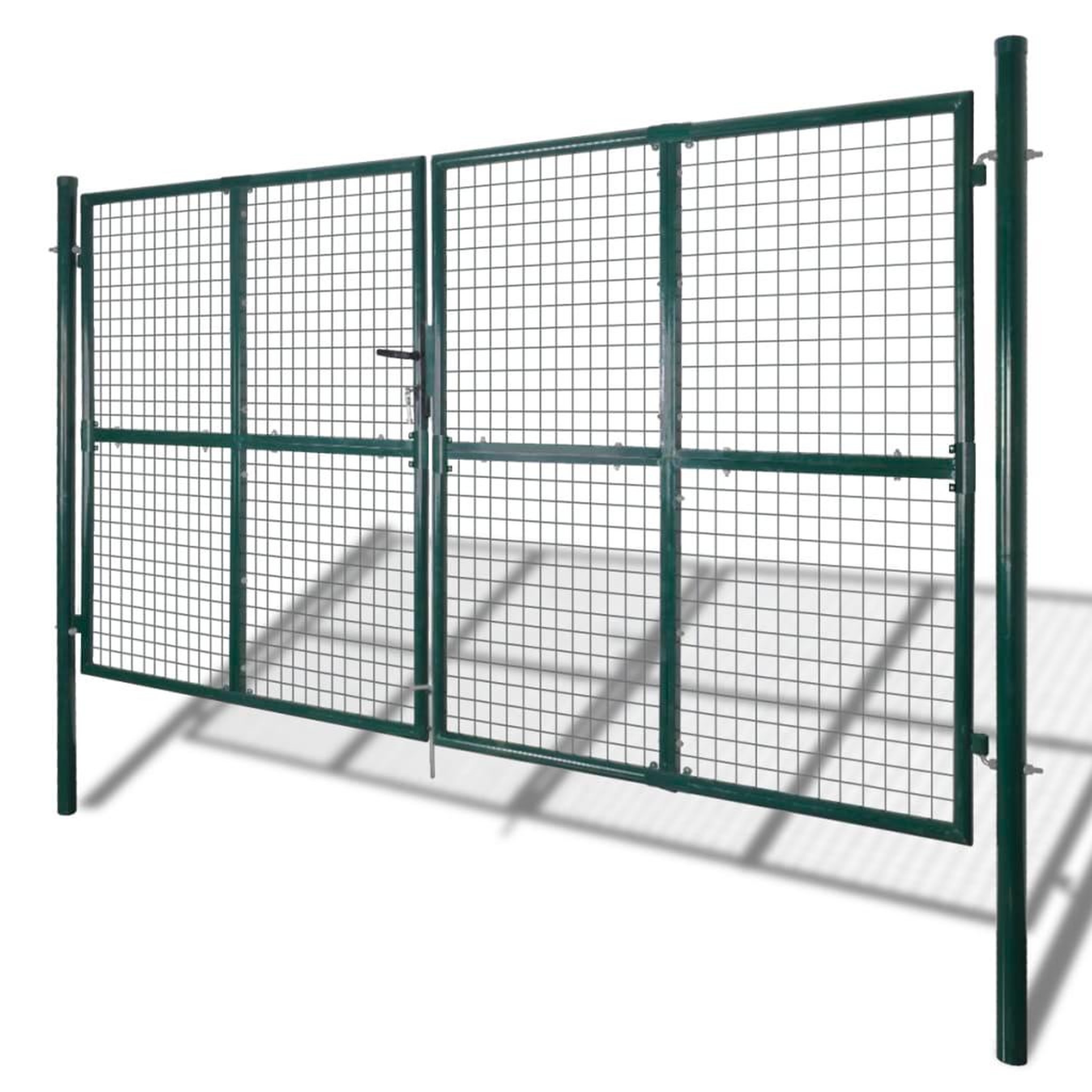 Voir la diapositive 2 : VIDAXL Portail double 300x150 cm en acier thermolaque