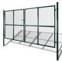 Voir la diapositive 2 : VIDAXL Portail de cloture a porte double Acier enduit de poudre