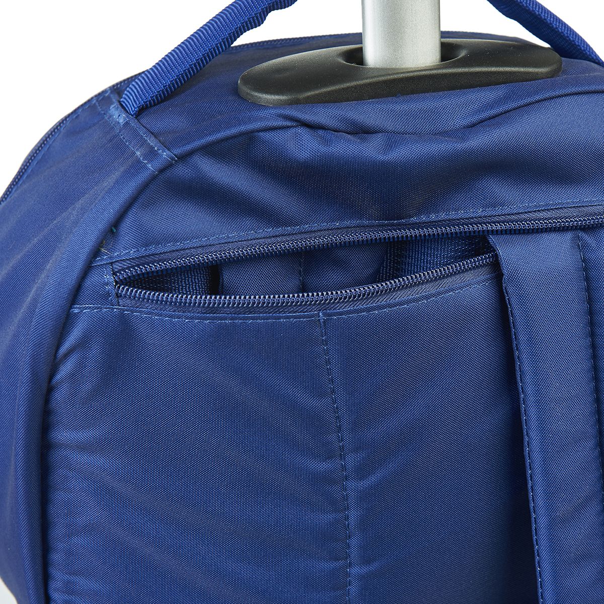 AUCHAN Sac à dos à roulettes bleu 