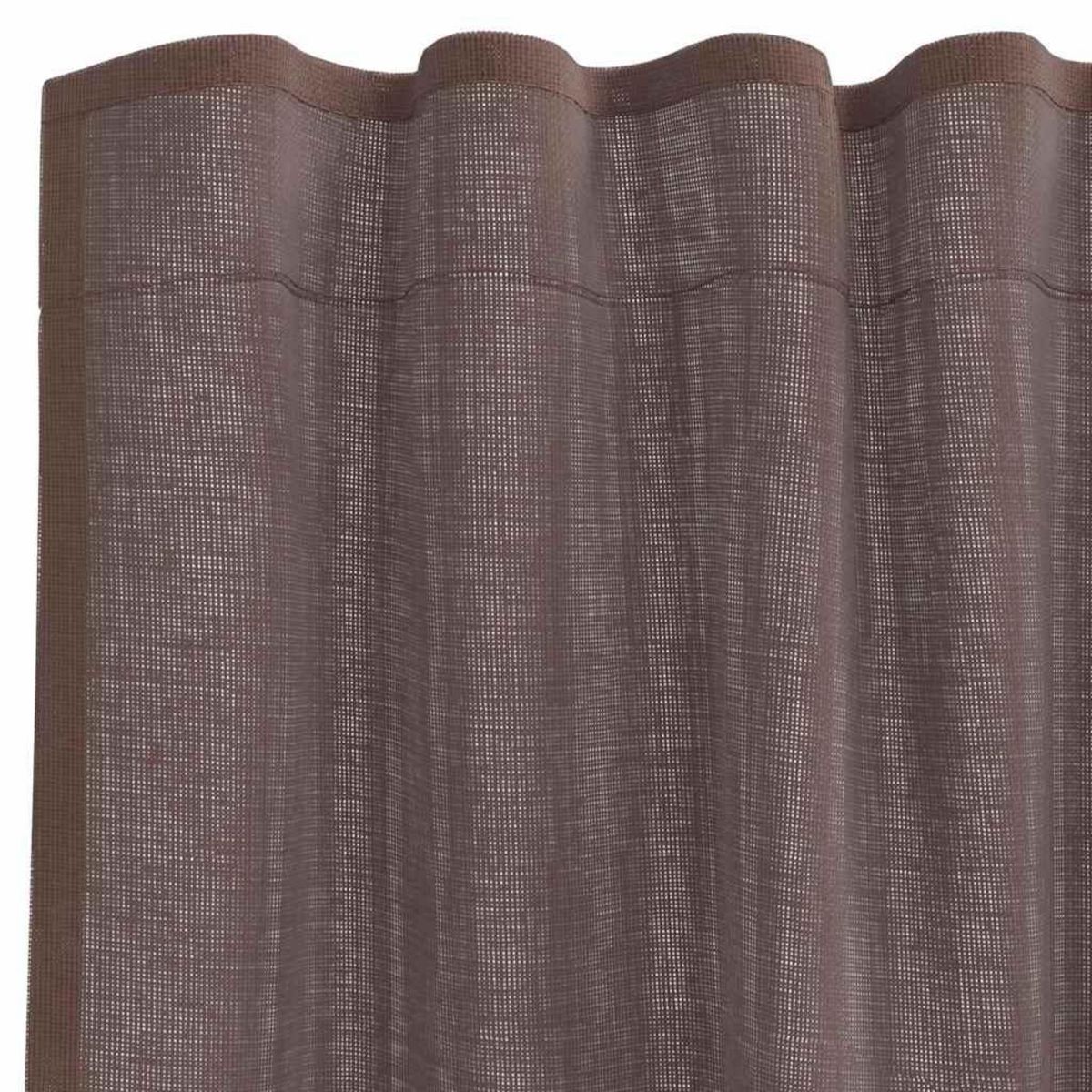 VIDAXL Rideaux en voile avec passants 2 pcs marron