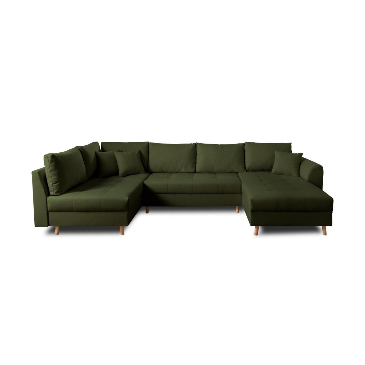 LISA DESIGN Rune - canapé panoramique - 7 places - style scandinave - gauche