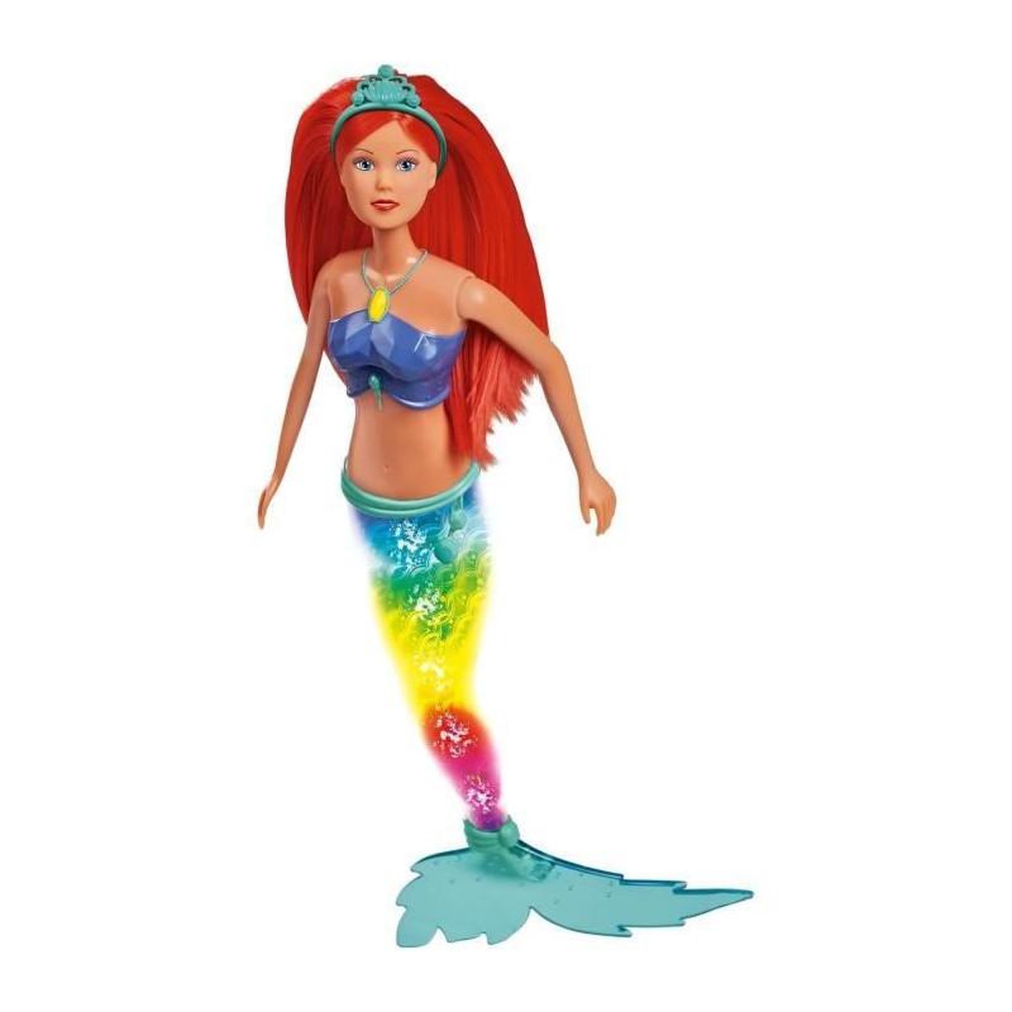 Voir la diapositive 2 : STEFFI LOVE Steffi Love - Sirene luminesue - 29cm - Queue qui change de couleur - Des 3ans