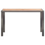 Voir la diapositive 2 : VIDAXL Table de jardin Anthracite et marron 123x60x74 cm Bois d'acacia