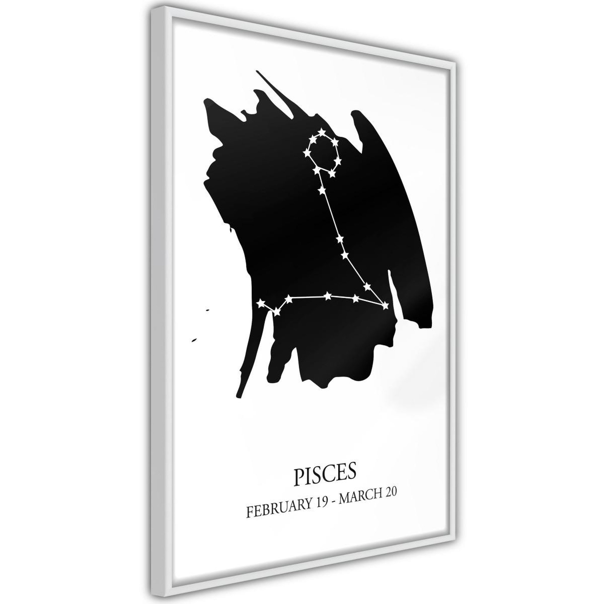 Paris Prix Affiche murale encadrée  zodiac pisces i