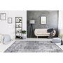 Voir la diapositive 4 : Paris Prix Tapis Vintage Imprimé à Poils Plats  Rhodin  Gris