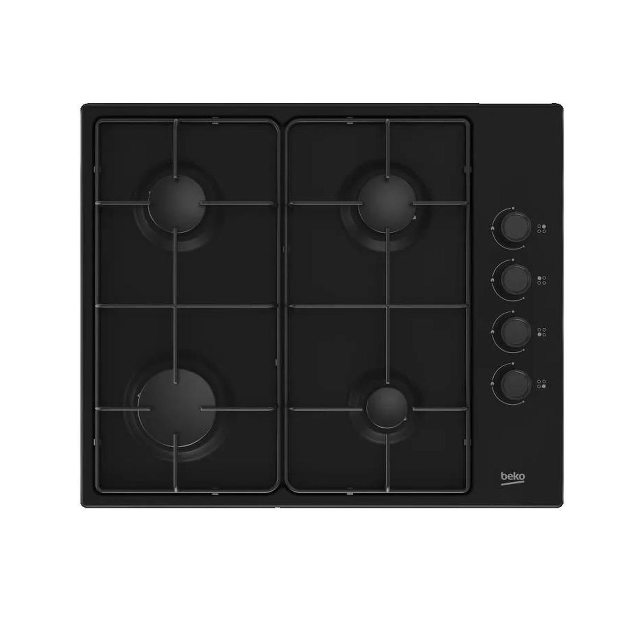Beko Plaque de cuisson gaz hibg64120sb 60cm 4 foyers