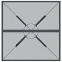 Voir la diapositive 4 : VIDAXL Table de jardin anthracite 80x80x72,5 cm Treillis d'acier