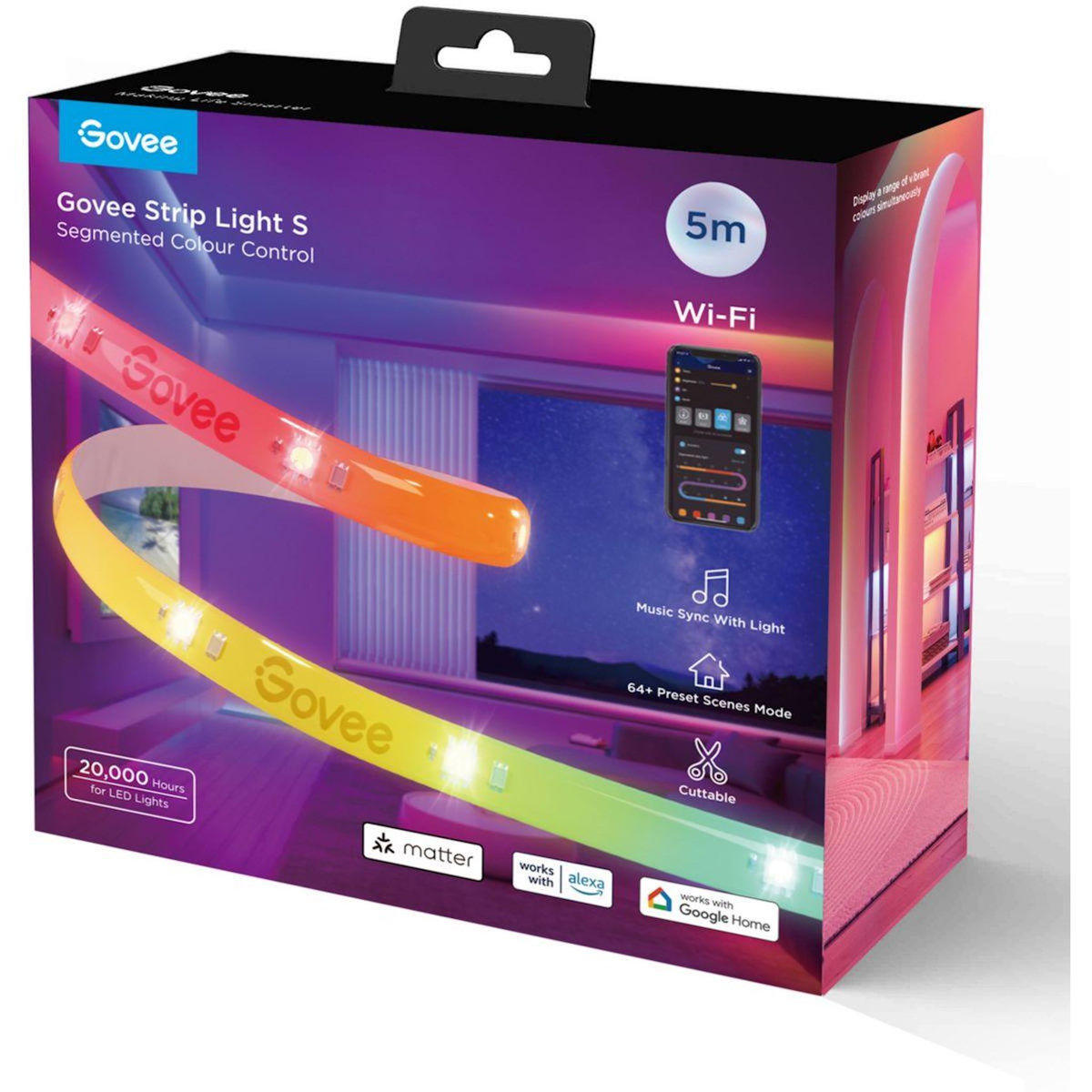 GOVEE Bandeau LED LED STRIP LIGHT RGBIC WIFI+BT - 5M