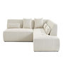 Voir la diapositive 1 : LISA DESIGN Onyx - canapé modulable d'angle droit 5 places - en tissu mailles 3d