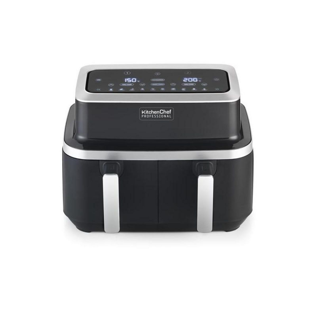 Kitchen chef Friteuse sans huile double 2600w noir - KCPFR84-AIRDUO
