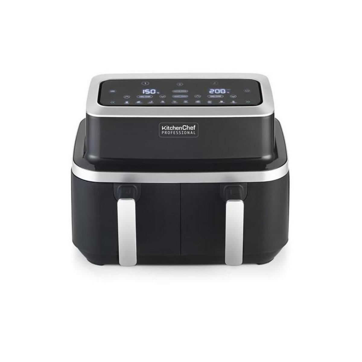 Kitchen chef Friteuse sans huile double 2600w noir - KCPFR84-AIRDUO