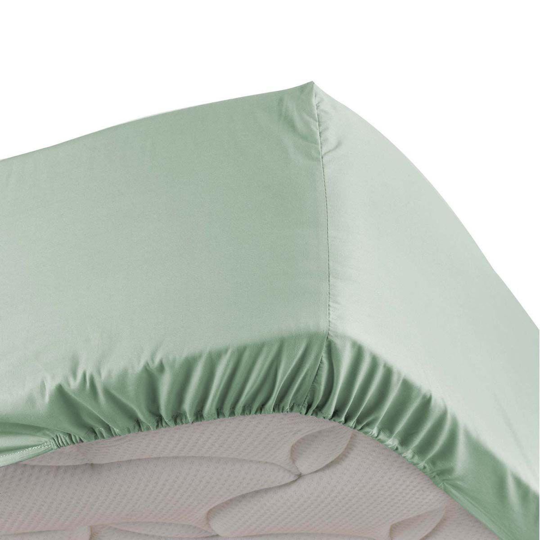 Douceur d'Intérieur Drap housse  percaline  180x200cm sauge