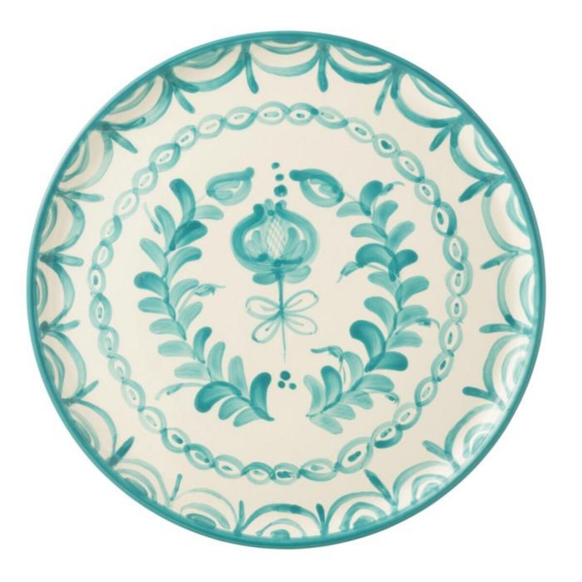 Paris Prix Assiette de Présentation en Céramique  Granada  34cm Bleu Aqua