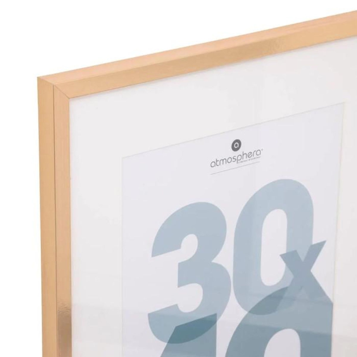 ATMOSPHERA Cadre Photo en Verre  Manu  30x40cm Or