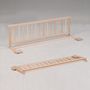 Voir la diapositive 3 : Lit cabane enfant en bois massif 90 x 190 cm avec sommier + barrière de lit LOUIS