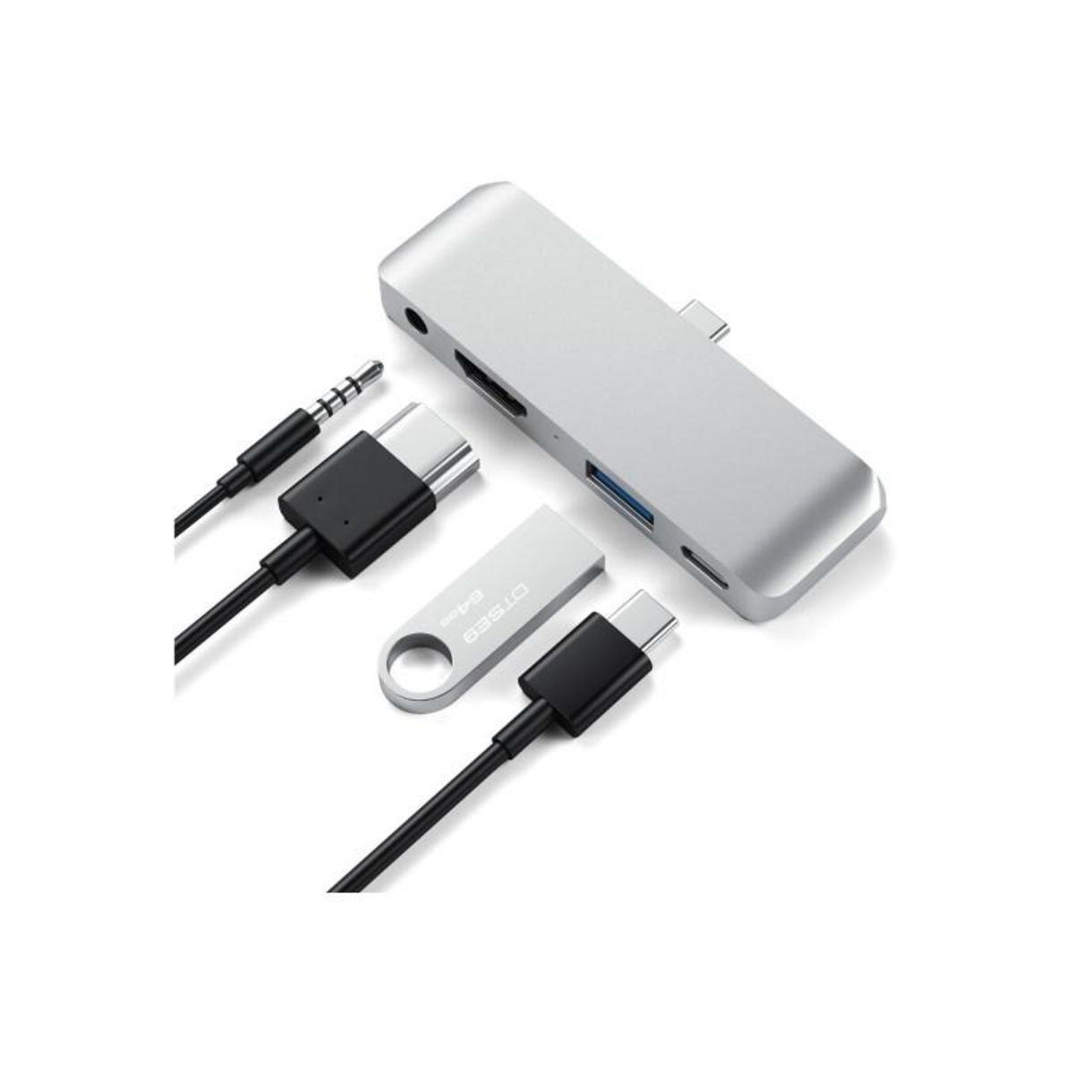 SATECHI Hub USB Satechi HUB USB C 4 EN 1 SILVER POUR IPAD PRO