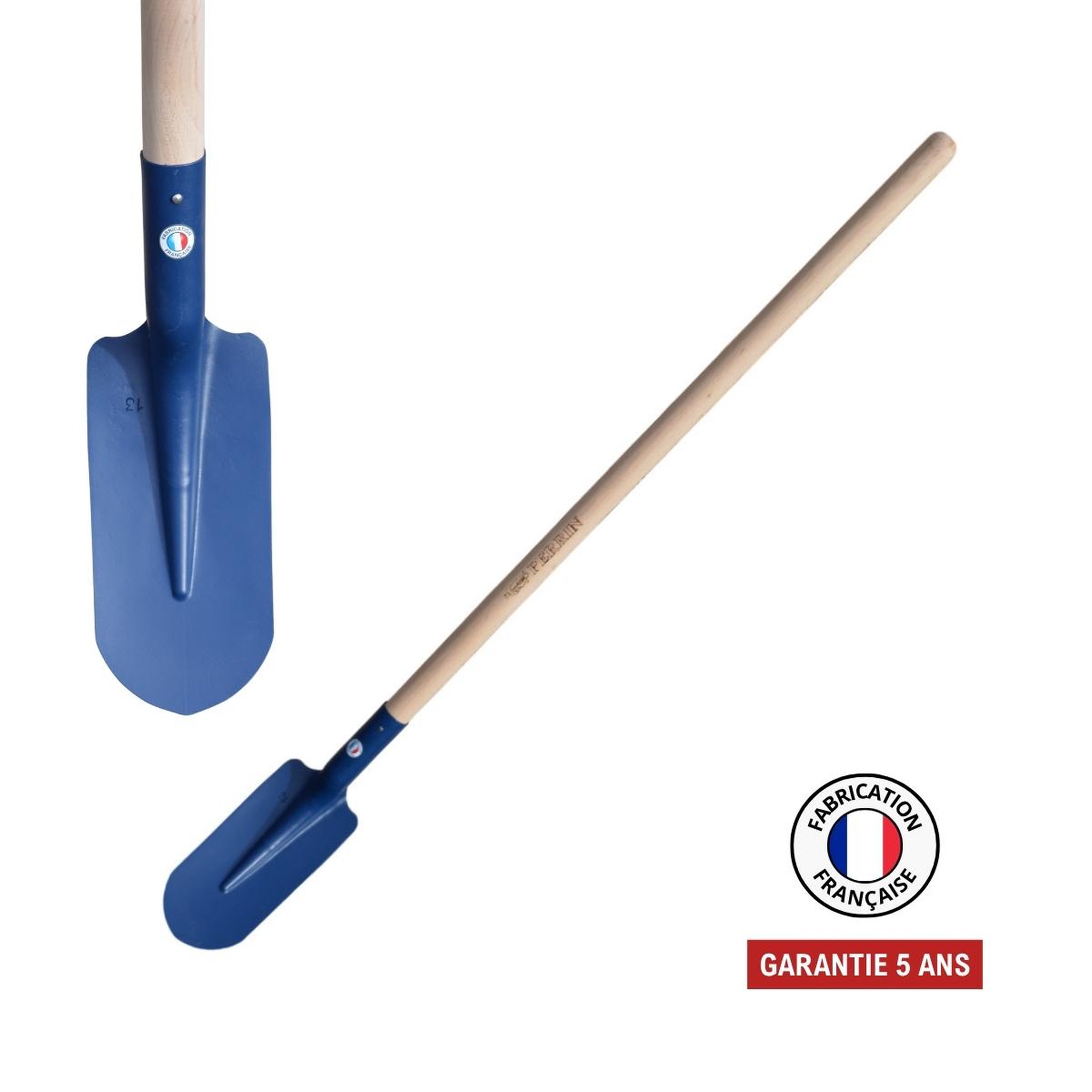 OUTILS PERRIN Pelle fortification 13 cm - manche 110 cm pefc - outil de terrassement