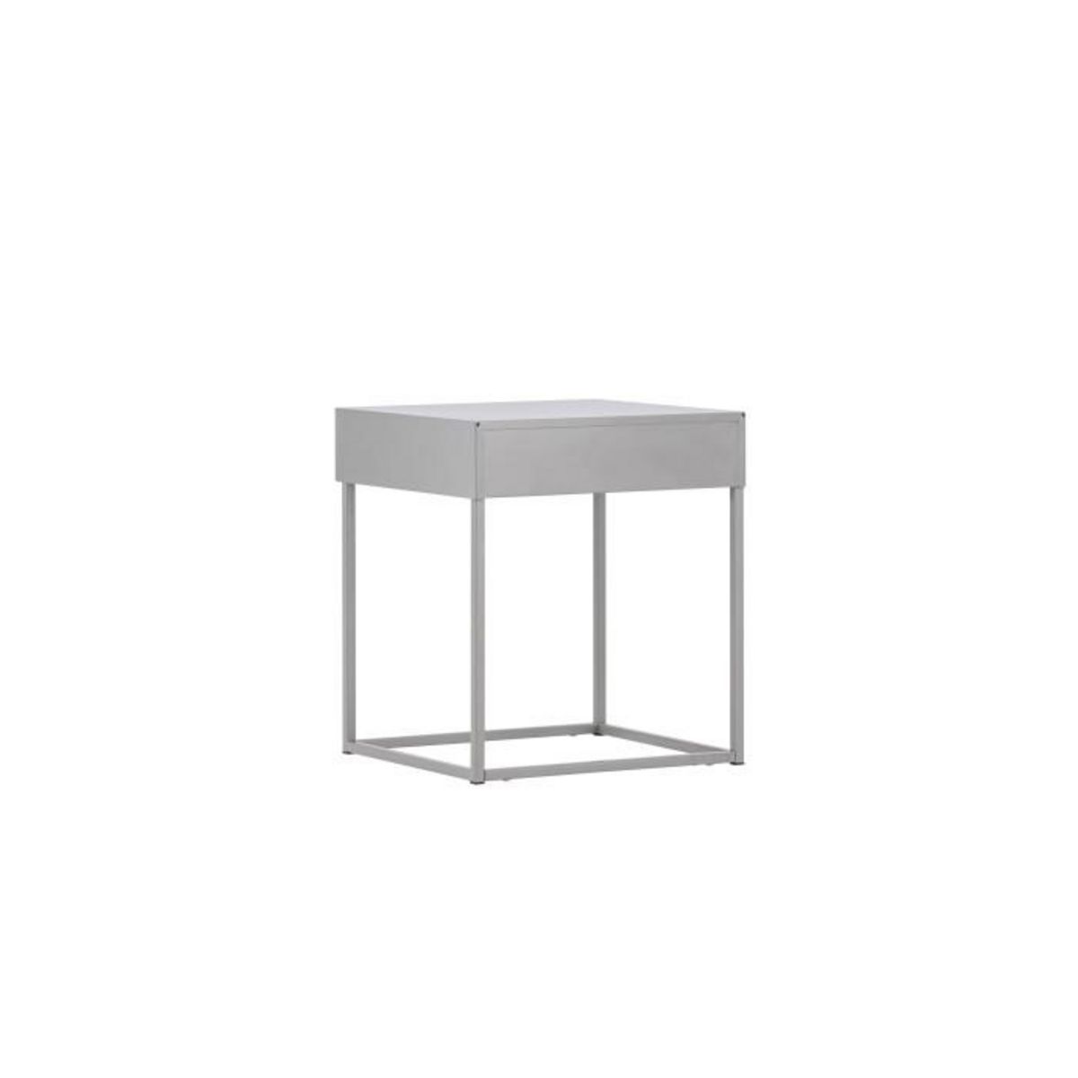 Paris Prix Table de Chevet 1 Tiroir  Bakal  50cm Gris