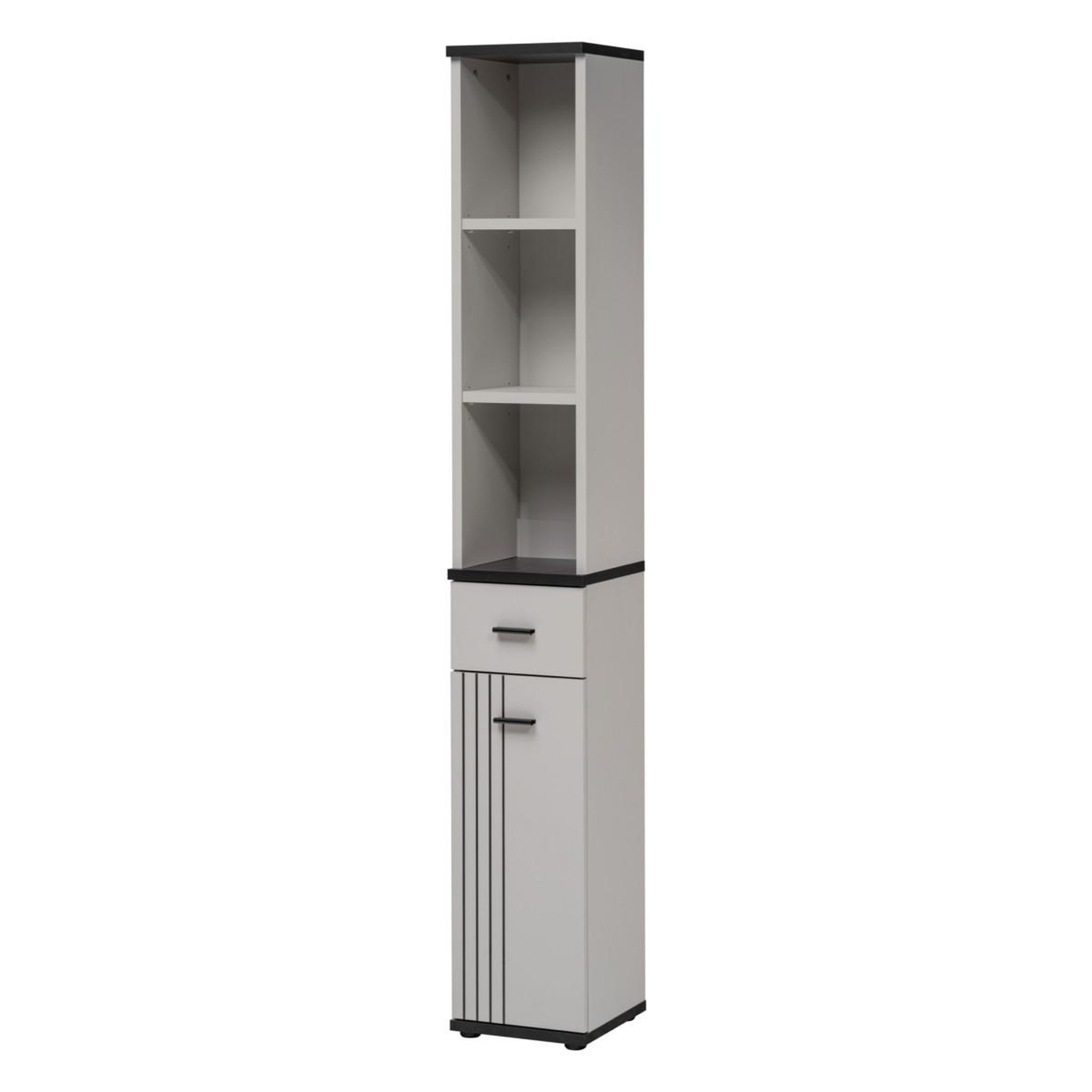 Paris Prix Colonne de rangement  hugo  203cm gris & noir