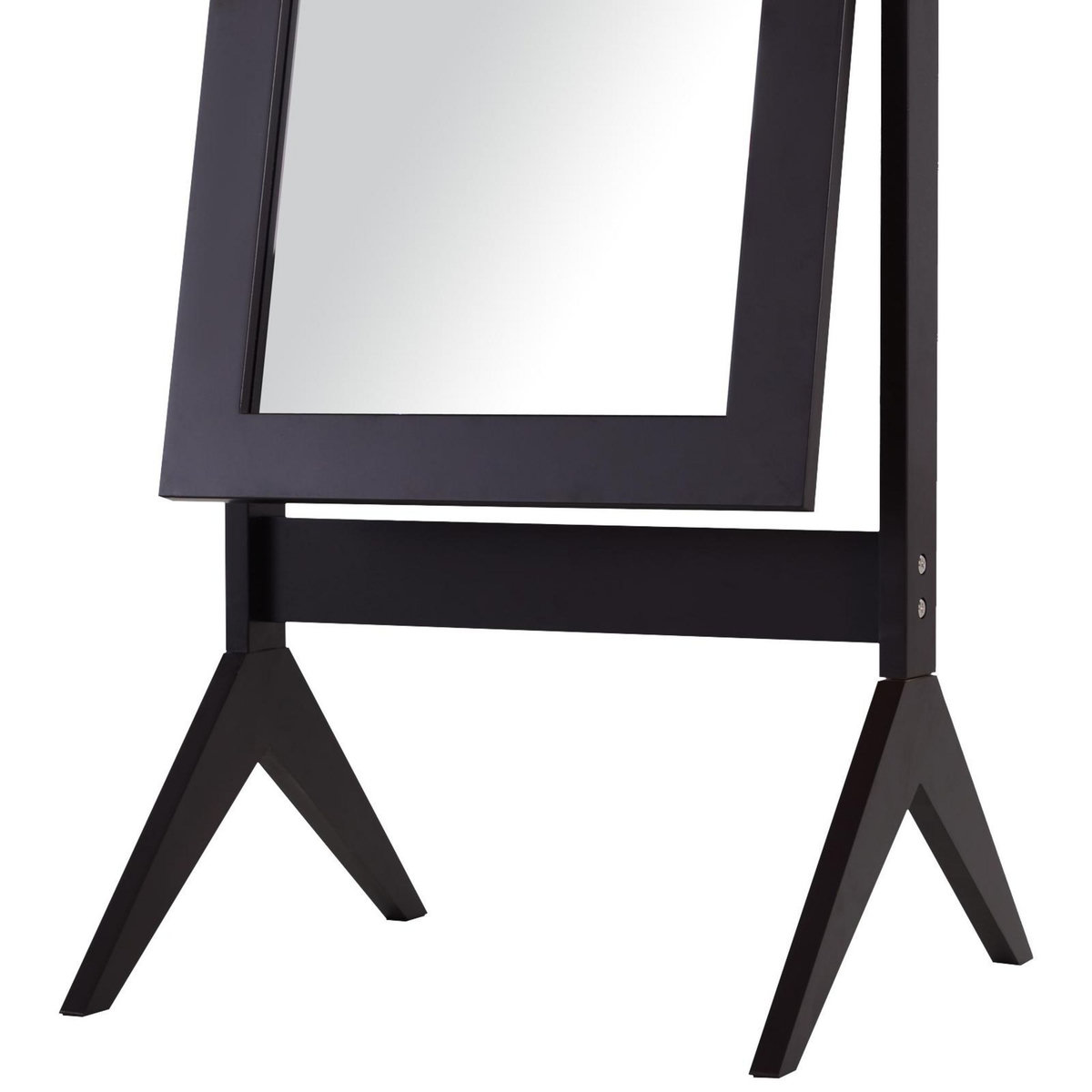 HOMCOM Miroir à pied inclinaison réglable dim. 47L x 46l x 148H cm MDF