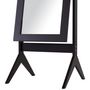 Voir la diapositive 4 : HOMCOM Miroir à pied inclinaison réglable dim. 47L x 46l x 148H cm MDF