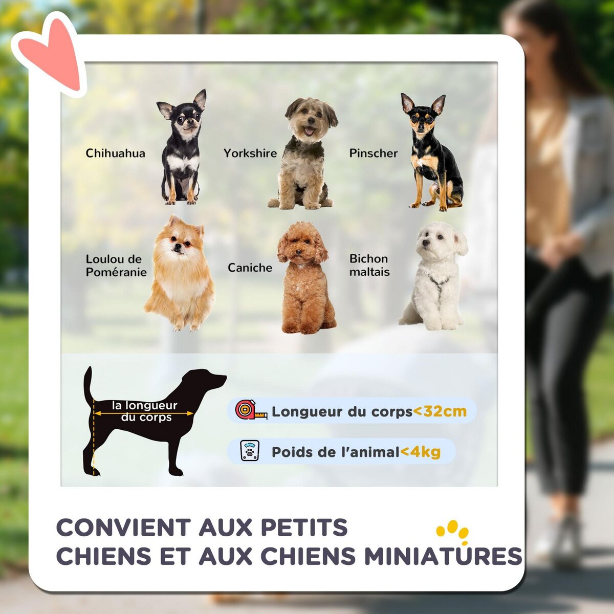 PAWHUT Poussette buggy pliable chien chat panier rangement porte-gobelets tissu 300D Oxford imperméable 4 roues bleu