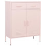 Voir la diapositive 1 : VIDAXL Armoire de rangement Rose 80x35x101,5 cm Acier