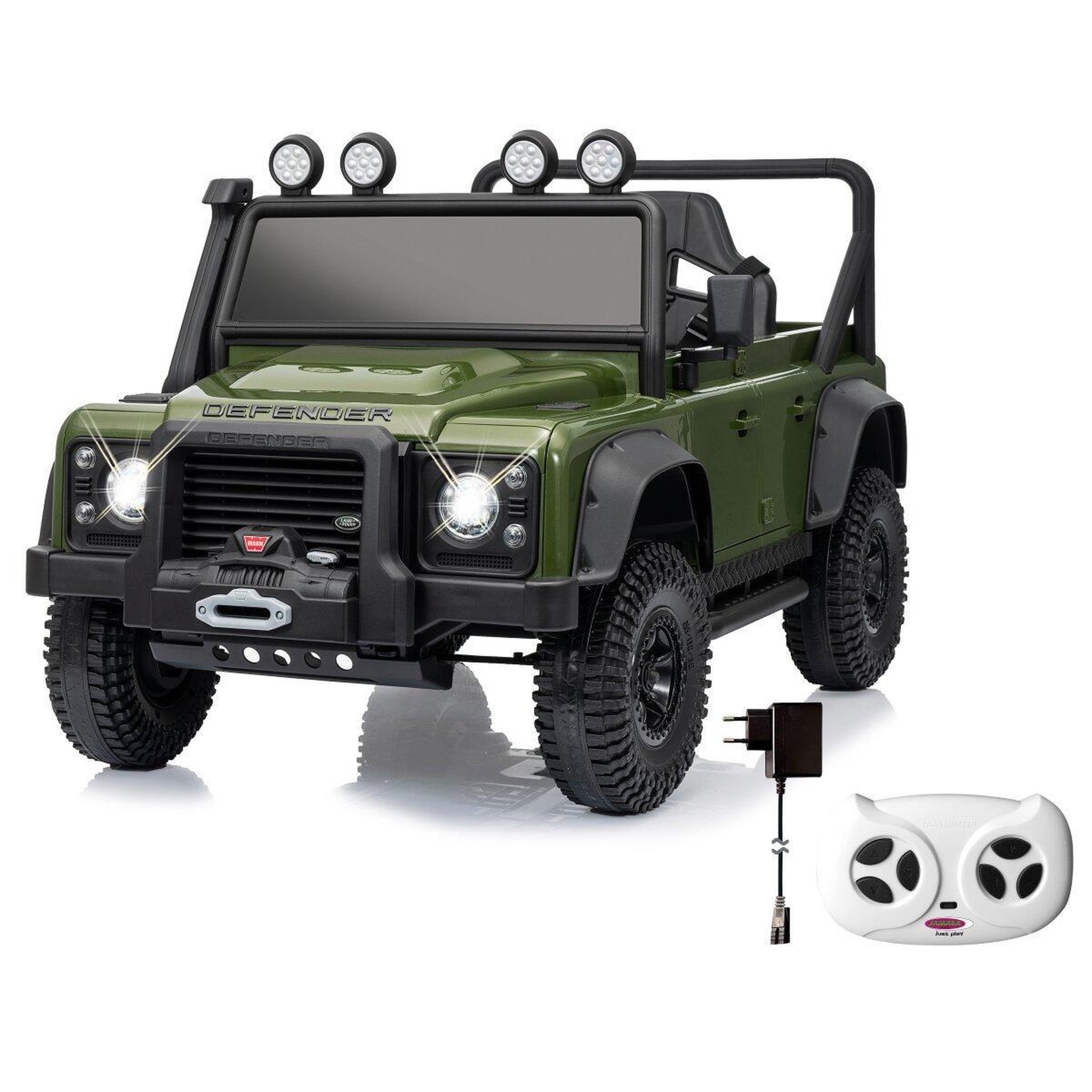 Voir la diapositive 5 : Jamara Ride-on land rover defender 110 svx vert 2,4ghz li-power 12.6